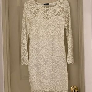 White lace dress